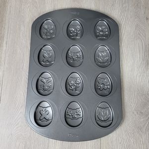 Wilton Easter Egg Chocolate Cookie Cake Mold Baking Pan Non Stick